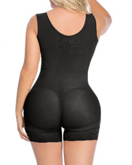 Plus Size Postpartum Sleeveless Short Bodysuit Shaper