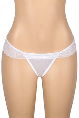 Sexy White Lace Thong Panties