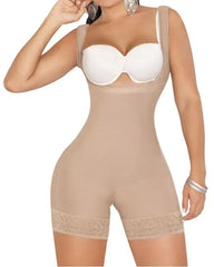 Compression Seamless Fajas Girdle Short With High Back