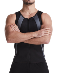 Mens Hot Shaper Tank Top Sweat Sauna Suit Waist Trainer Slimming Tummy Control Workout Exercise Vest for Weight Loss