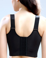 Women's No Steel Ring Bra Front Buckle Lift Bralette Breathable Underwear Breast Gathered Anti-Sagging Lingerie