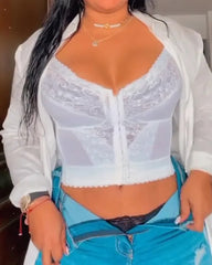 Sexy Lace Vest With Bra
