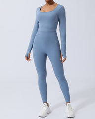 Quick-Drying, Backless One-Piece Yoga Suit