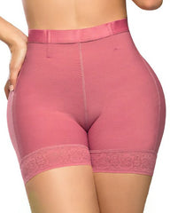 High Waist Lace Trim Butt Sculpting Short