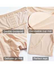 High-Waisted Tummy-Tucking Shorts With Hip-Enhancing And Butt-Lifting Sponge Padding