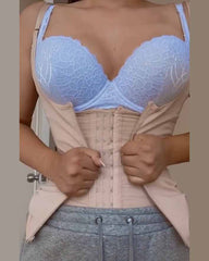 Women Shapewear Bodysuit Latex Waist Trainer Full Body Shaper Tummy Control Fajas Zipper Open Bust Corset