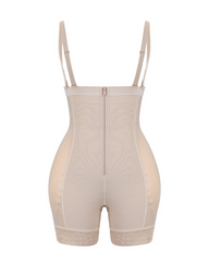 Sponge Padding Hip And Buttock Shaping Shorts With Shoulder Straps