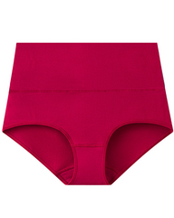 Plus-Size Pure Cotton High-Waisted Tummy Control And Hip-Hugging Underwear
