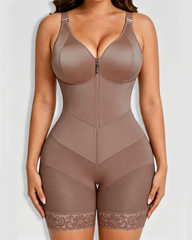 Zipper Tummy Control & Butt Lifter Shapewear Bodysuit