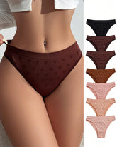 Sexy Simple Printed Cotton Crotch Briefs