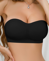Strapless Cross Side-Closure Bra