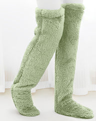 Fuzzy Legs Sock Slippers
