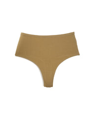 Cotton High Waist Invisible Thong