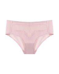 Mid-Waist Ice Silk Naked Invisible Underwear