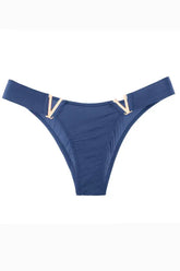 Blue Cheeky Cut Panty with V Shape