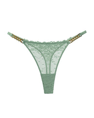 Sexy Rhinestone Metal Chain Women's Thong