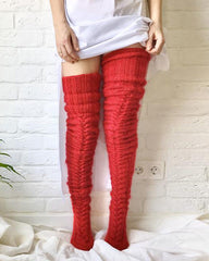 Knee-Length Knitted Socks
