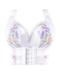 Women's No Steel Ring Bra Front Buckle Lift Bralette Breathable Underwear Breast Gathered Anti-Sagging Lingerie