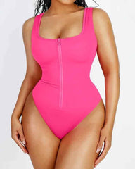 Front Zip Triangle Jumpsuit