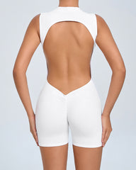 Open Back Yoga Romper