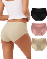 Seamless Antibacterial Pure Cotton Crotch Yoga Briefs