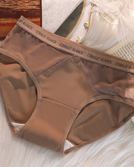 Sexy Mid-Waist Seamless Panties With Soft And Glutinous Mesh