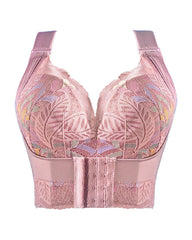 Women's No Steel Ring Bra Front Buckle Lift Bralette Breathable Underwear Breast Gathered Anti-Sagging Lingerie
