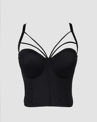 Spaghetti Strap Underwire Shaping Bra With Beautiful Back
