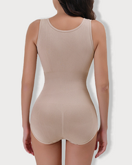 3-Row Hooks Waist Cincher Tummy Control Butt Lifting Shapewear Bodysuit