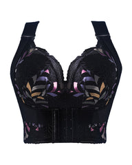 Women's No Steel Ring Bra Front Buckle Lift Bralette Breathable Underwear Breast Gathered Anti-Sagging Lingerie