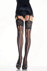 Vertical Striped Stockings