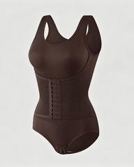 3-Row Hooks Waist Cincher Tummy Control Butt Lifting Shapewear Bodysuit