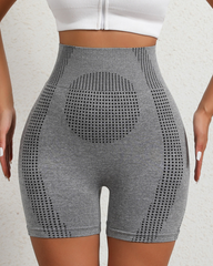 Seamless High-Waisted Quick-Drying Fitness Shorts With Tummy Control And Butt-Lifting Effect