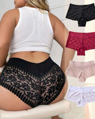Plus Size Sexy High Waist Stretch Briefs