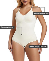 Seamless V-Neck Shapewear Bodysuit