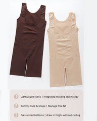 Plus Size Low-Cut Tummy Control And Hip Lifting Bodysuit