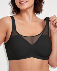 Jelly Wire-Free Mesh Seamless Support Bra