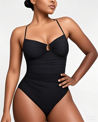 Slim-Fit U-Ring Sculpting Swimsuit
