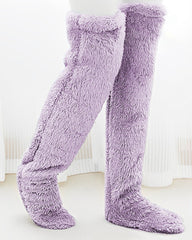 Fuzzy Legs Sock Slippers