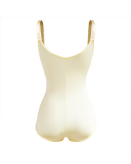 Adjustable Strap Full Body Shaper with Front Zipper Tummy Control