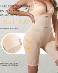 High-Waisted Tummy-Tucking Shorts With Hip-Enhancing And Butt-Lifting Sponge Padding