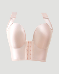 Smooth Seamless Front Hook Push Up Shaping Bra, Side Fat Coverage Adjustable Bra