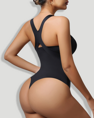 3-in-1 Compression Bodysuit Shaper with Built-in Bra & Waist Cincher