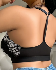 Lace Crisscross Front Closure Bra