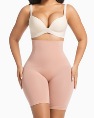 Women's High-Waisted Slim-Fit Shorts Seamless High-Waisted Hip-Lifting Waist-Cinching Tummy-Control Pants