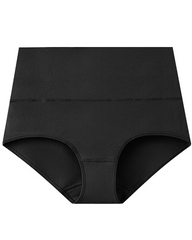 Plus-Size Pure Cotton High-Waisted Tummy Control And Hip-Hugging Underwear