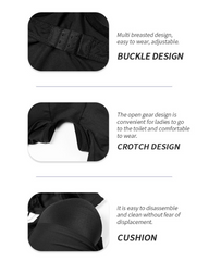 Open-Back Underbust Bra Tummy Control Butt Lifting Body Shaper with Hip Pads