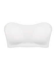 Strapless Cross Side-Closure Bra