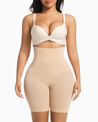 Women's High-Waisted Slim-Fit Shorts Seamless High-Waisted Hip-Lifting Waist-Cinching Tummy-Control Pants