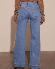 Astylish Women's Wide Leg Jeans High Waisted Stretchy Straight Leg Jeans Loose Trendy Denim Pants with Pocket